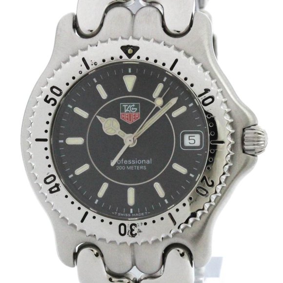 Polished TAG HEUER Sel Professional 200M Steel Quartz Mens Watch WG1118 BF573230 - Picture 1 of 8